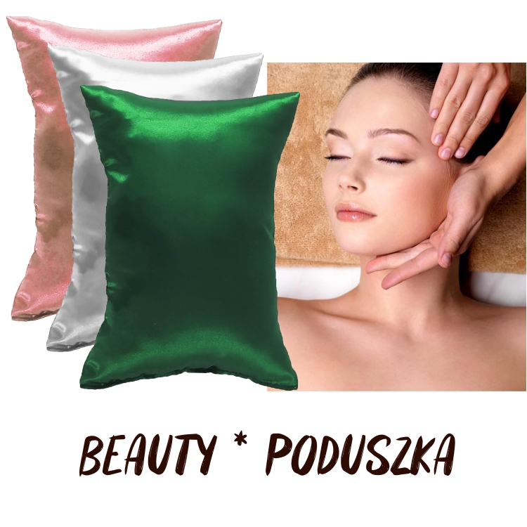 Poduszka beauty trendowe kolory PODRÓŻNICZKA wygładzająca twarz